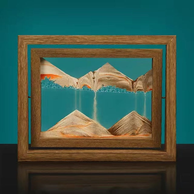 Tableau 3D avec sable mouvant