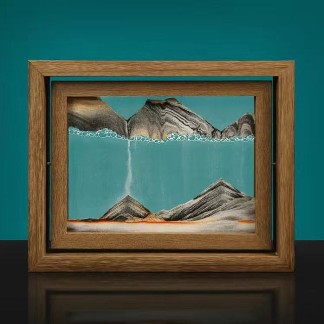 Tableau 3D avec sable mouvant