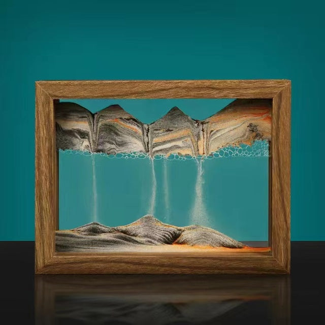 Tableau 3D avec sable mouvant