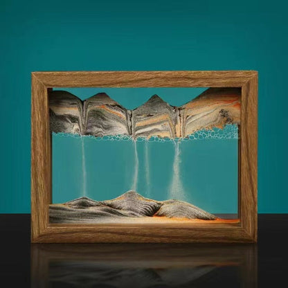 Tableau 3D avec sable mouvant