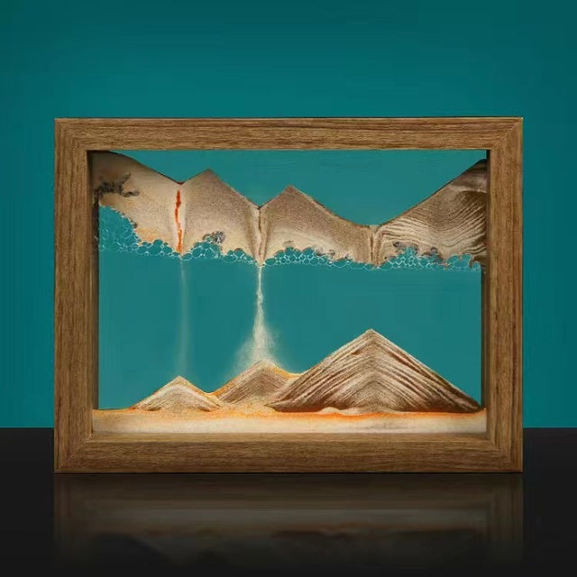 Tableau 3D avec sable mouvant