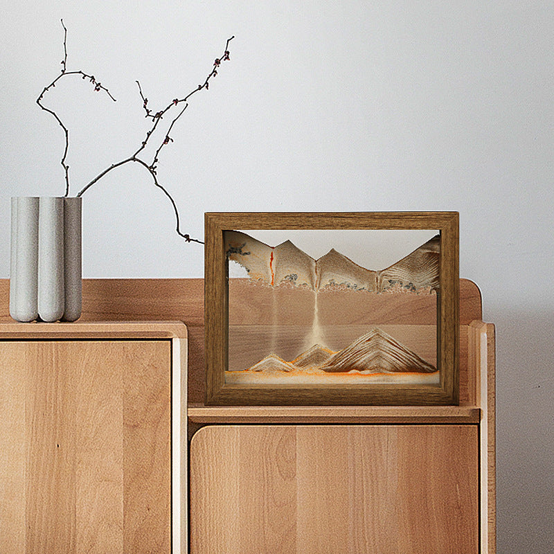 Tableau 3D avec sable mouvant