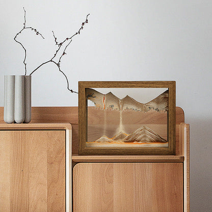 Tableau 3D avec sable mouvant