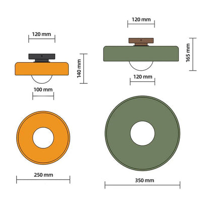 Lampa sufitowa okrągła G9 ze szkła i metalu do kuchni i salonu 220–240V