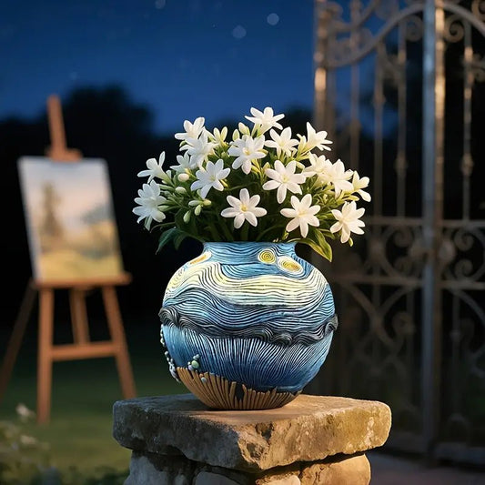 Vase décoratif en résine