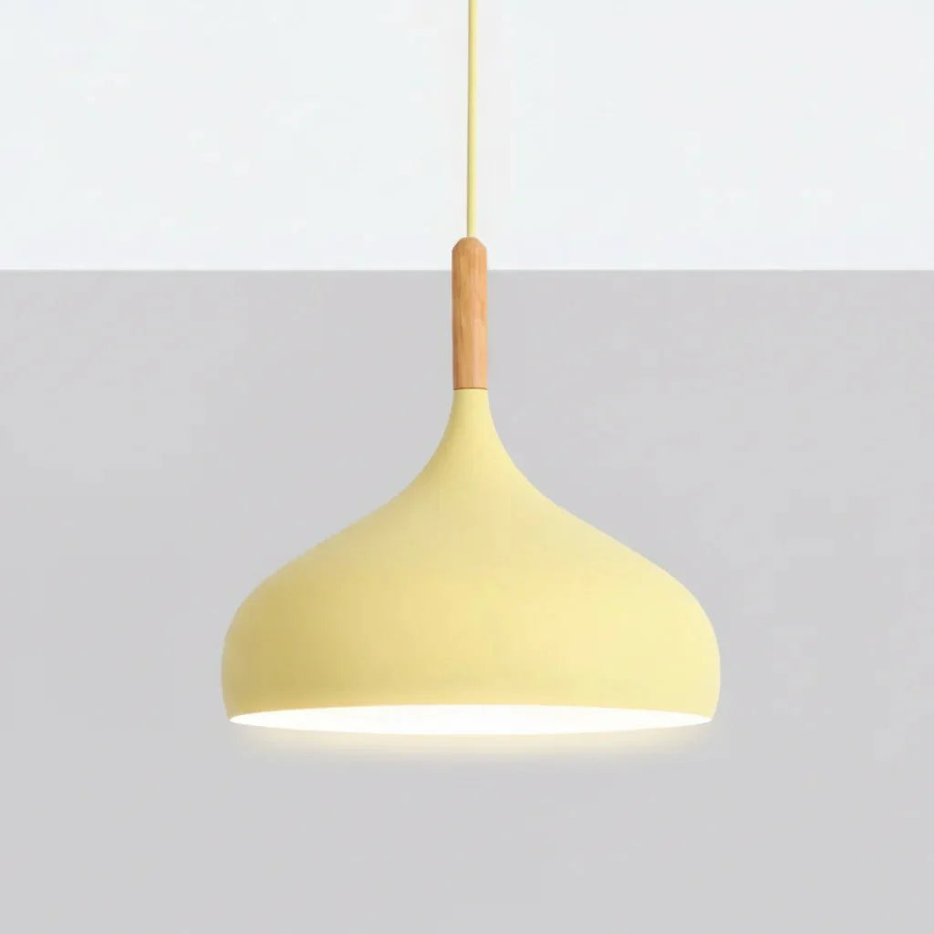 Lampa Wisząca w Stylu Skandynawskim z Kolorowymi Akcentami LED