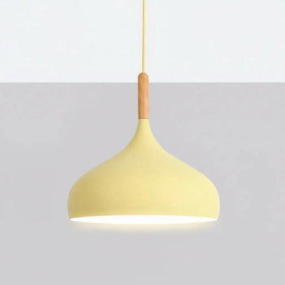 Lampa Wisząca w Stylu Skandynawskim z Kolorowymi Akcentami LED