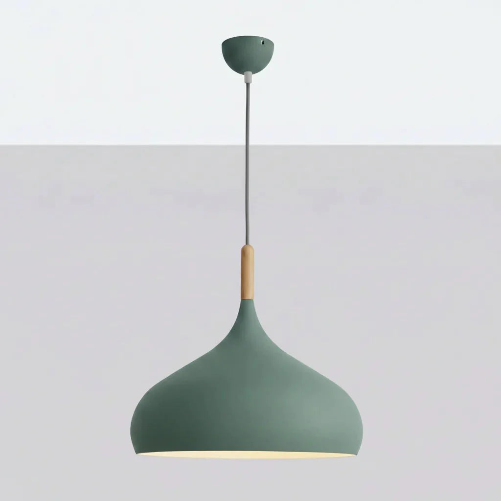 Lampa Wisząca w Stylu Skandynawskim z Kolorowymi Akcentami LED