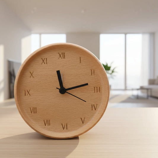 Analog alarm clock with a silent mechanism