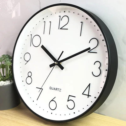 Zegar Ścienny 30 cm z Cichym Mechanizmem Kwarcowym i Czytelną Tarczą