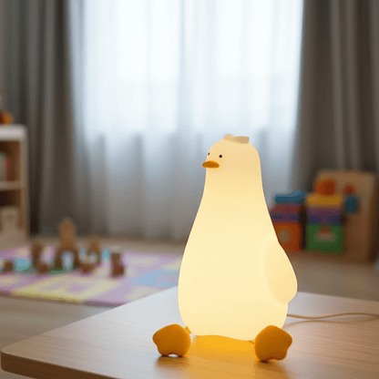Lampka Nocna Silikonowa z Regulacją Jasności i Funkcją Timera dla Niemowląt i Dzieci