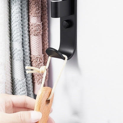 Towel rack with 5 rotating arms