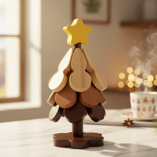 Christmas tree-themed placemat set
