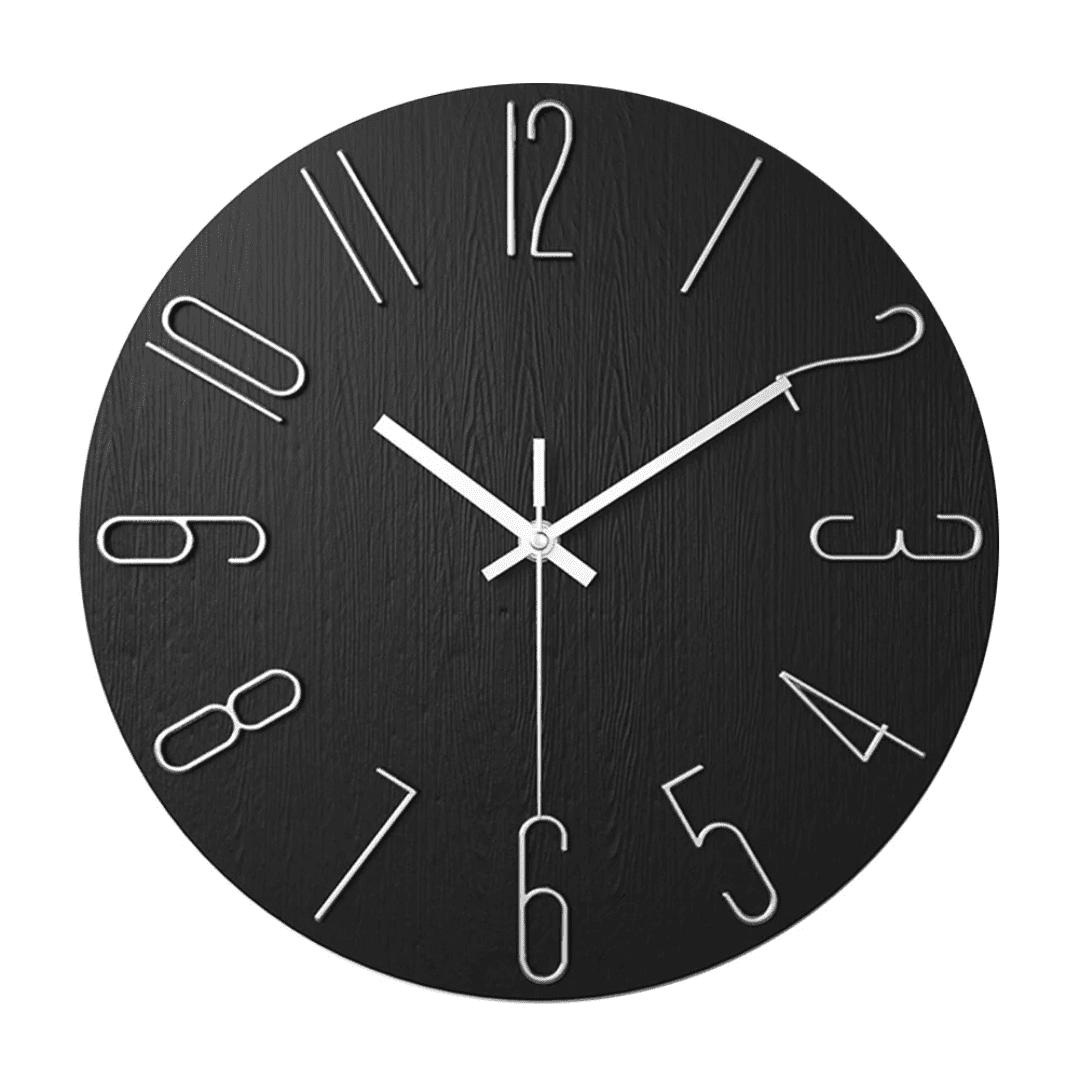 Zegar Ścienny Minimalistyczny 30 cm z Cichym Mechanizmem Kwarcowym