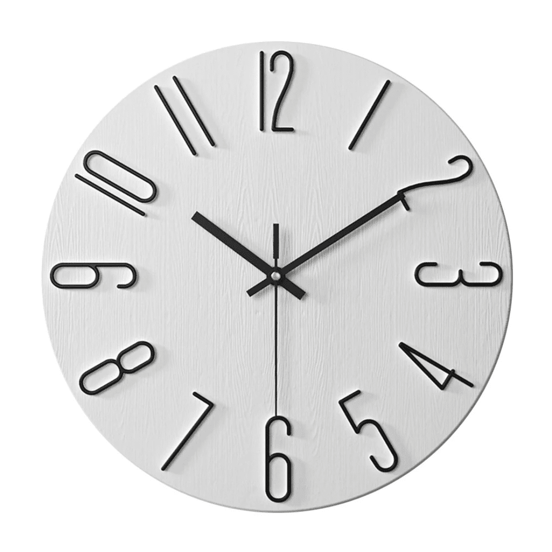 Zegar Ścienny Minimalistyczny 30 cm z Cichym Mechanizmem Kwarcowym