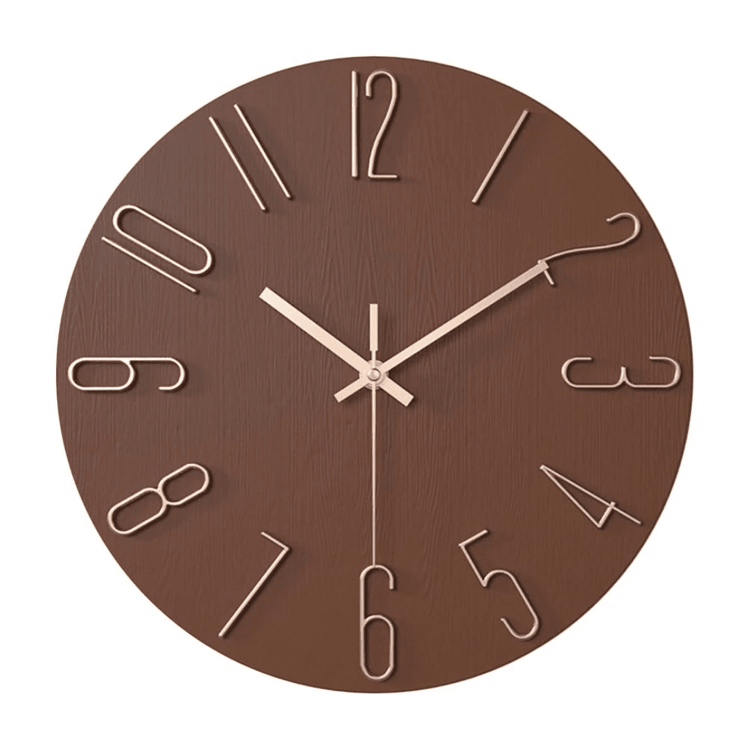 Zegar Ścienny Minimalistyczny 30 cm z Cichym Mechanizmem Kwarcowym
