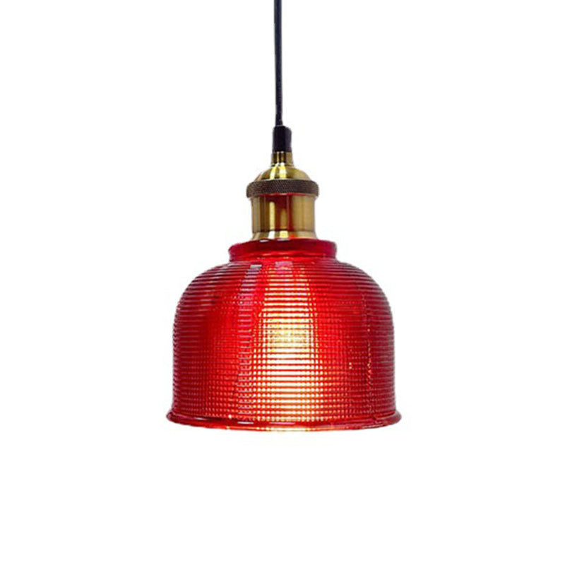 Suspension en verre avec monture dorée