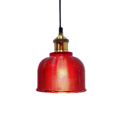 Suspension en verre avec monture dorée