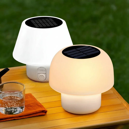 Lampe de table solaire USB