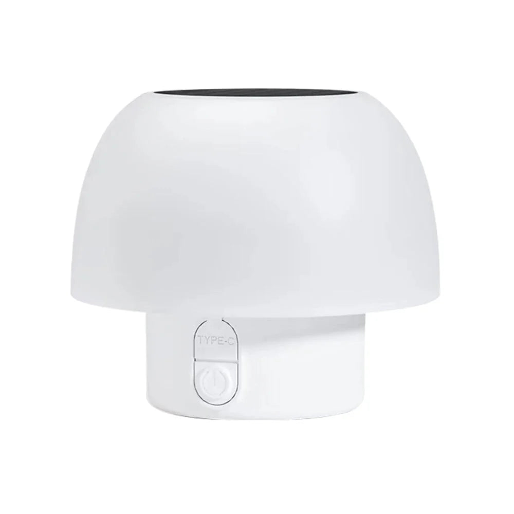 Solarna Lampa Stołowa LED z Zasilaniem USB, 4 Trybami Światła i Funkcją Przenośną