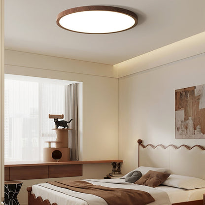Ultracienka ronde plafondlamp met geïntegreerde LED en instelbare lichtkleur