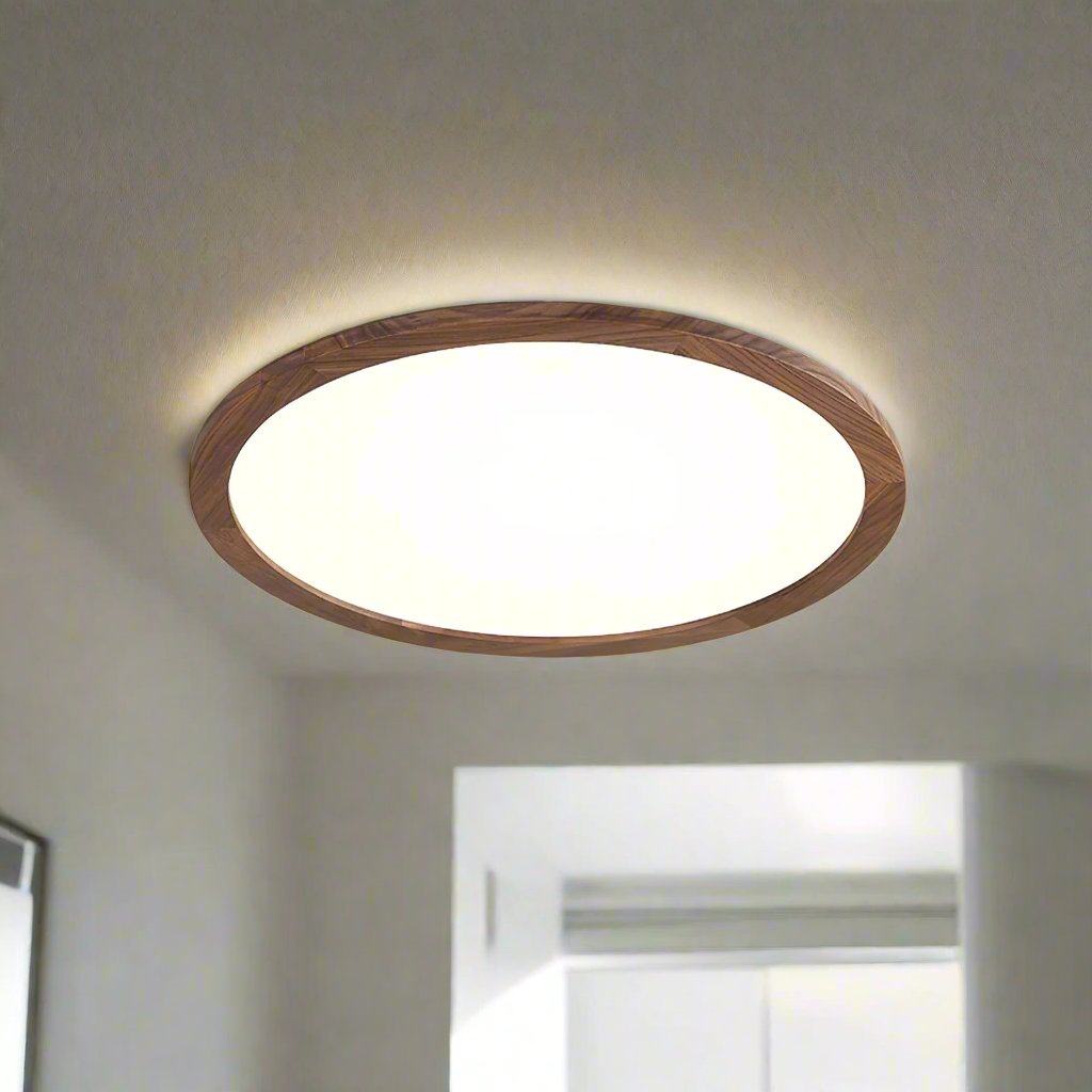 Ultracienka ronde plafondlamp met geïntegreerde LED en instelbare lichtkleur