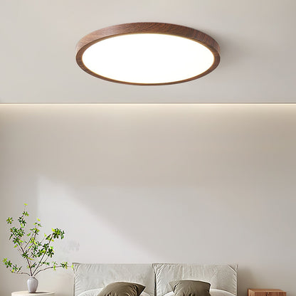 Ultracienka ronde plafondlamp met geïntegreerde LED en instelbare lichtkleur