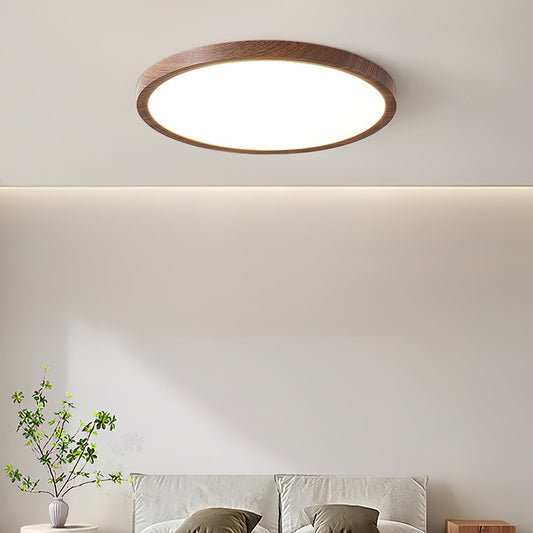 Ultracienka ronde plafondlamp met geïntegreerde LED en instelbare lichtkleur