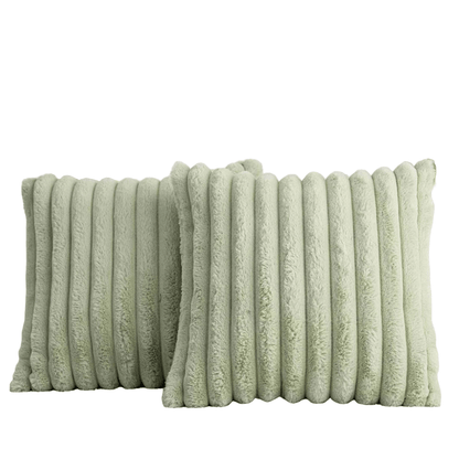 Housse de coussin décorative en peluche