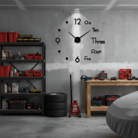 3D self-adhesive wall clock