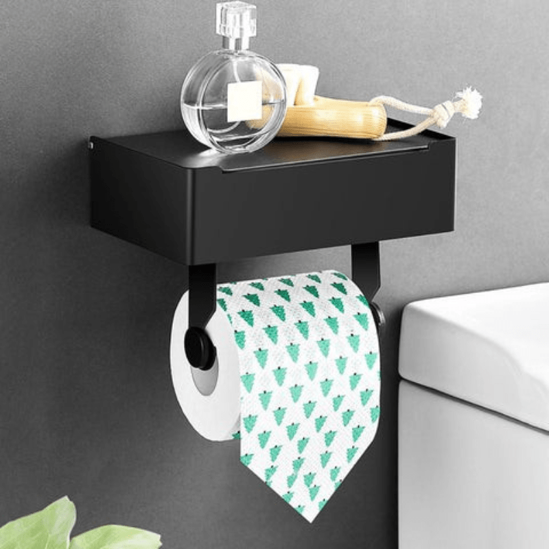 Porte-papier toilette avec étagère