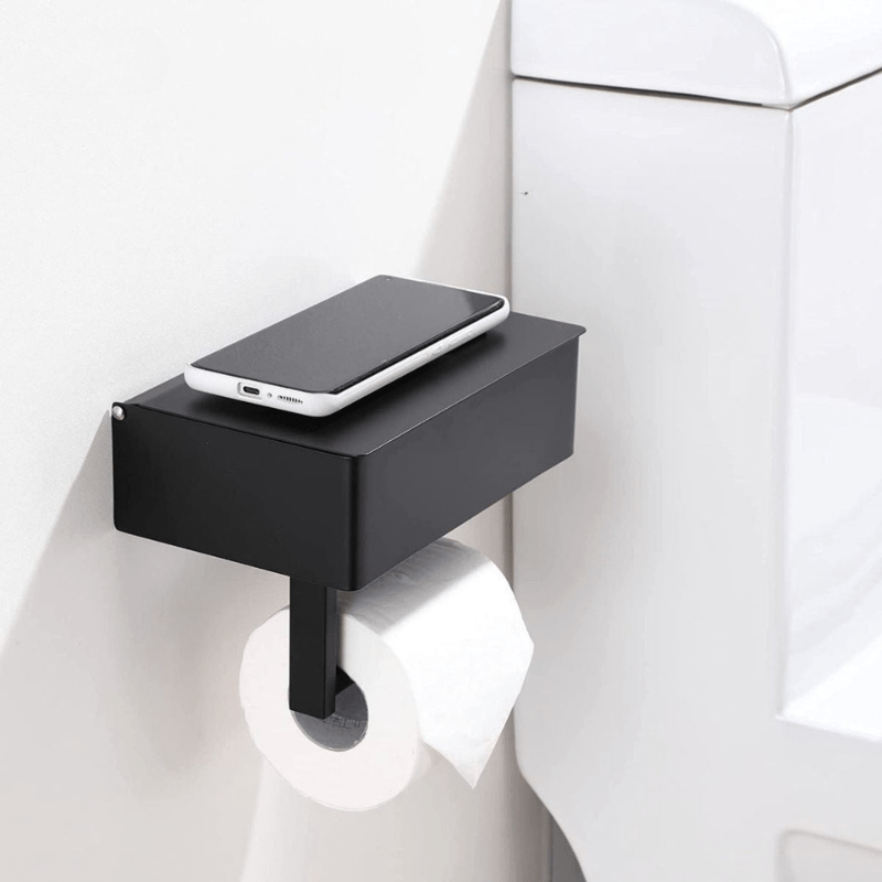 Porte-papier toilette avec étagère
