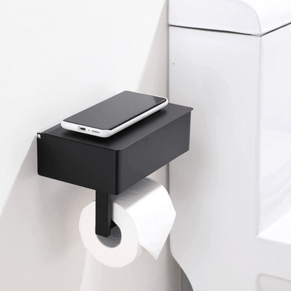 Porte-papier toilette avec étagère