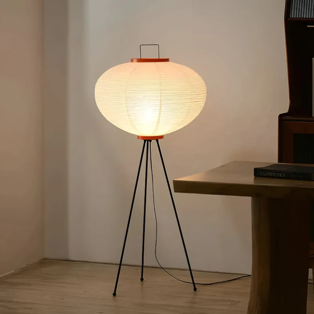 Lampa podłogowa w stylu japońskim