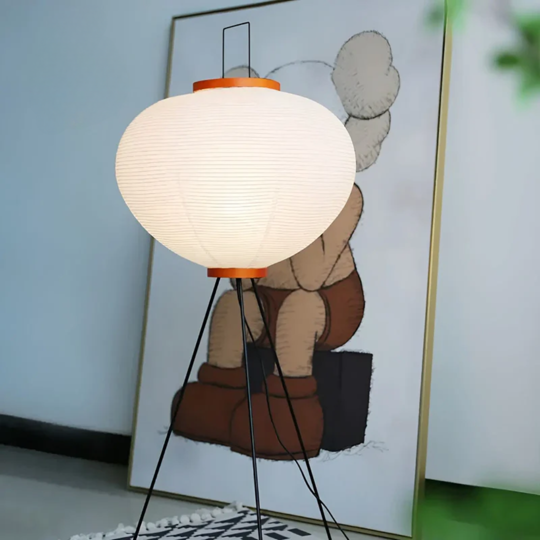 Lampa podłogowa w stylu japońskim