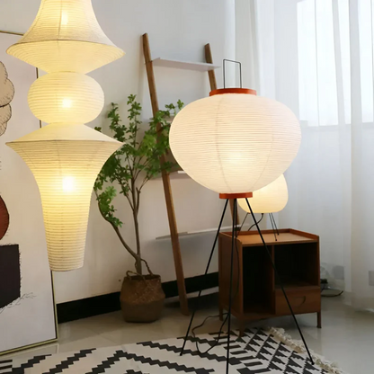 Lampa podłogowa w stylu japońskim