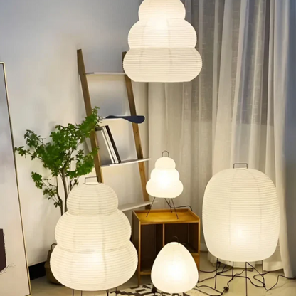 Lampa podłogowa w stylu japońskim