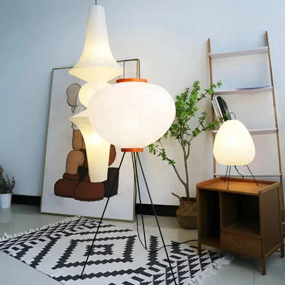 Lampa podłogowa w stylu japońskim