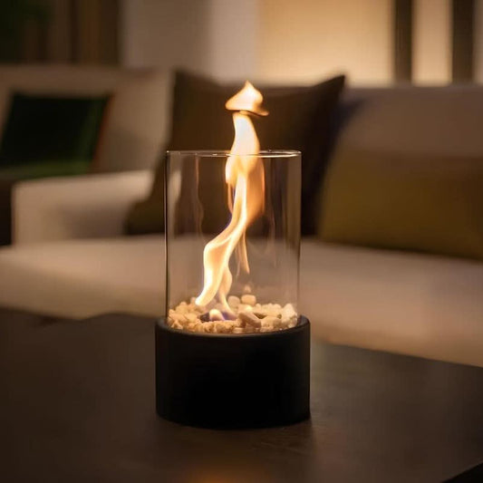 Lampe à huile en verre