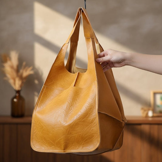 Torba Tote w Stylu Vintage z Przestronnym Wnętrzem