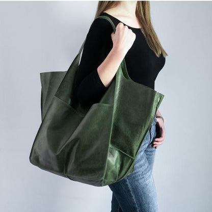 Torba Tote w Stylu Vintage z Przestronnym Wnętrzem
