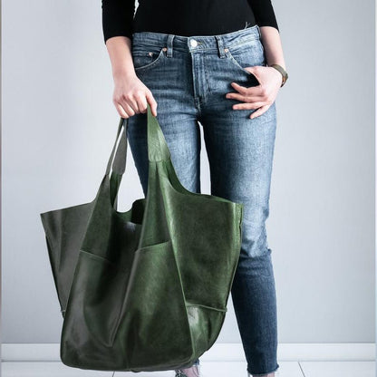 Torba Tote w Stylu Vintage z Przestronnym Wnętrzem