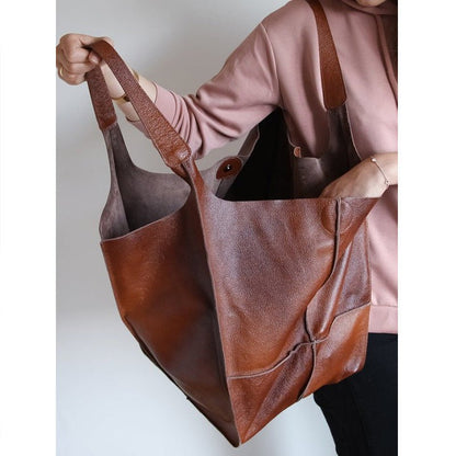 Torba Tote w Stylu Vintage z Przestronnym Wnętrzem
