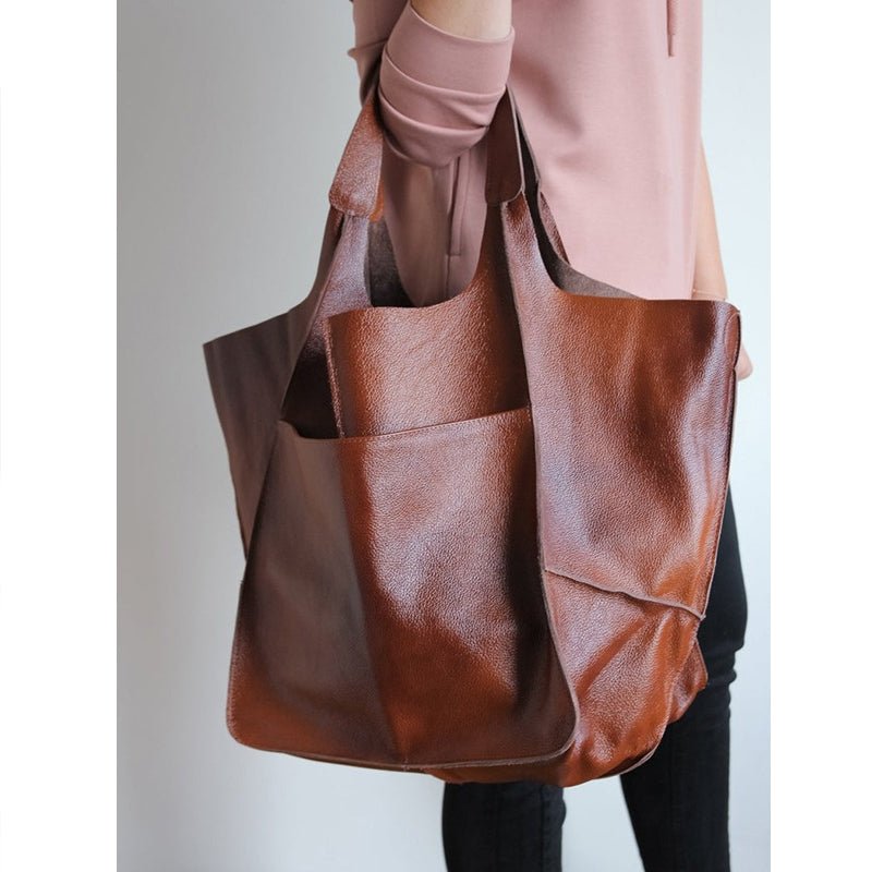 Torba Tote w Stylu Vintage z Przestronnym Wnętrzem