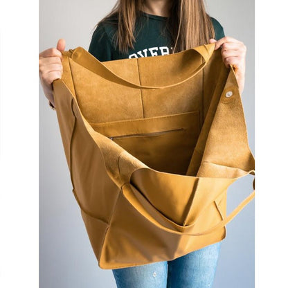 Torba Tote w Stylu Vintage z Przestronnym Wnętrzem