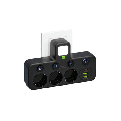 Listwa Zasilająca z 4 Gniazdami, Portami USB i Zabezpieczeniem Dziecięcym