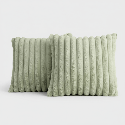 Housse de coussin décorative en peluche