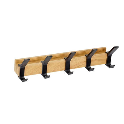 Patère murale en bois et aluminium