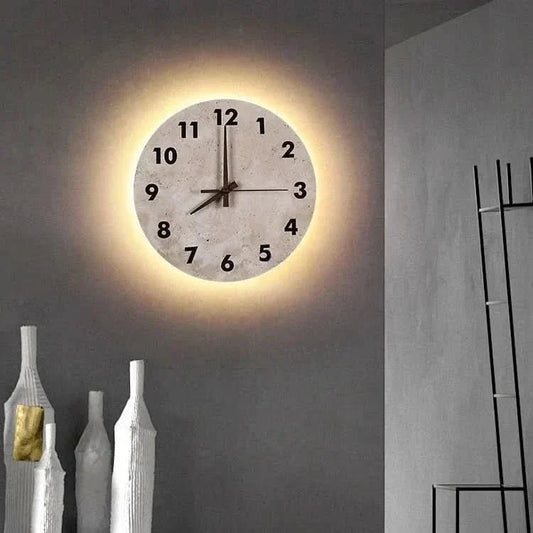 Zegar ścienny LED z temperaturą