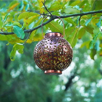 Solarna Lampa Ogrodowa w Stylu Vintage do Dekoracji Zewnętrznych